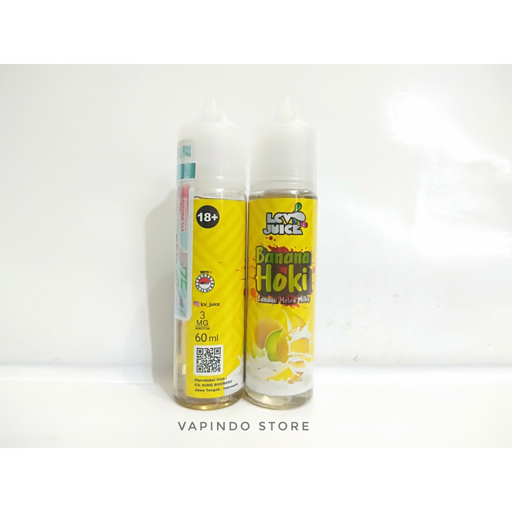 LCV BANANA HOKI 60ML 3MG BY KING BREWERY PREMIUM E LIQUID VAPOR