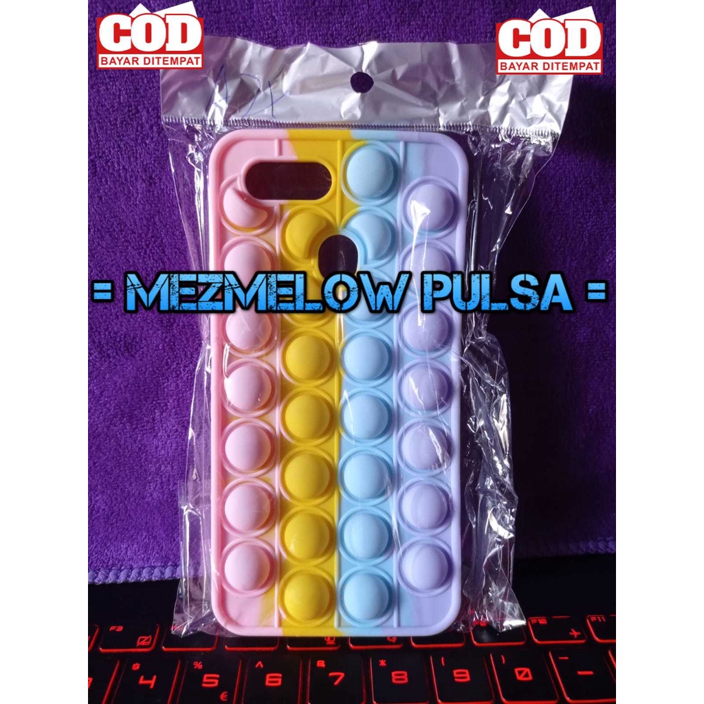 KRD Casing Case Lembut Soft Case POP IT Rainbow Silicone OPPO F9 / OPPO A7 / OPPO F9 PRO