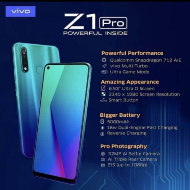 Vivo Z1 Pro 6/128Gb Original Garansi Resmi Vivo Indonesia | Shopee