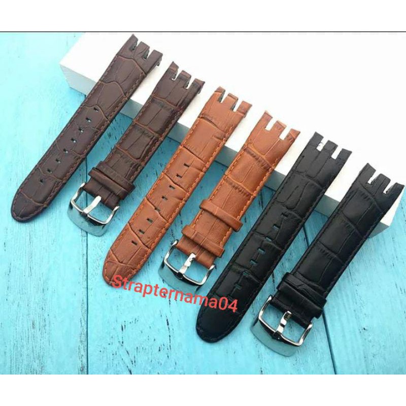 TALI JAM TANGAN SWATCH TALI KULIT SWATCH 007