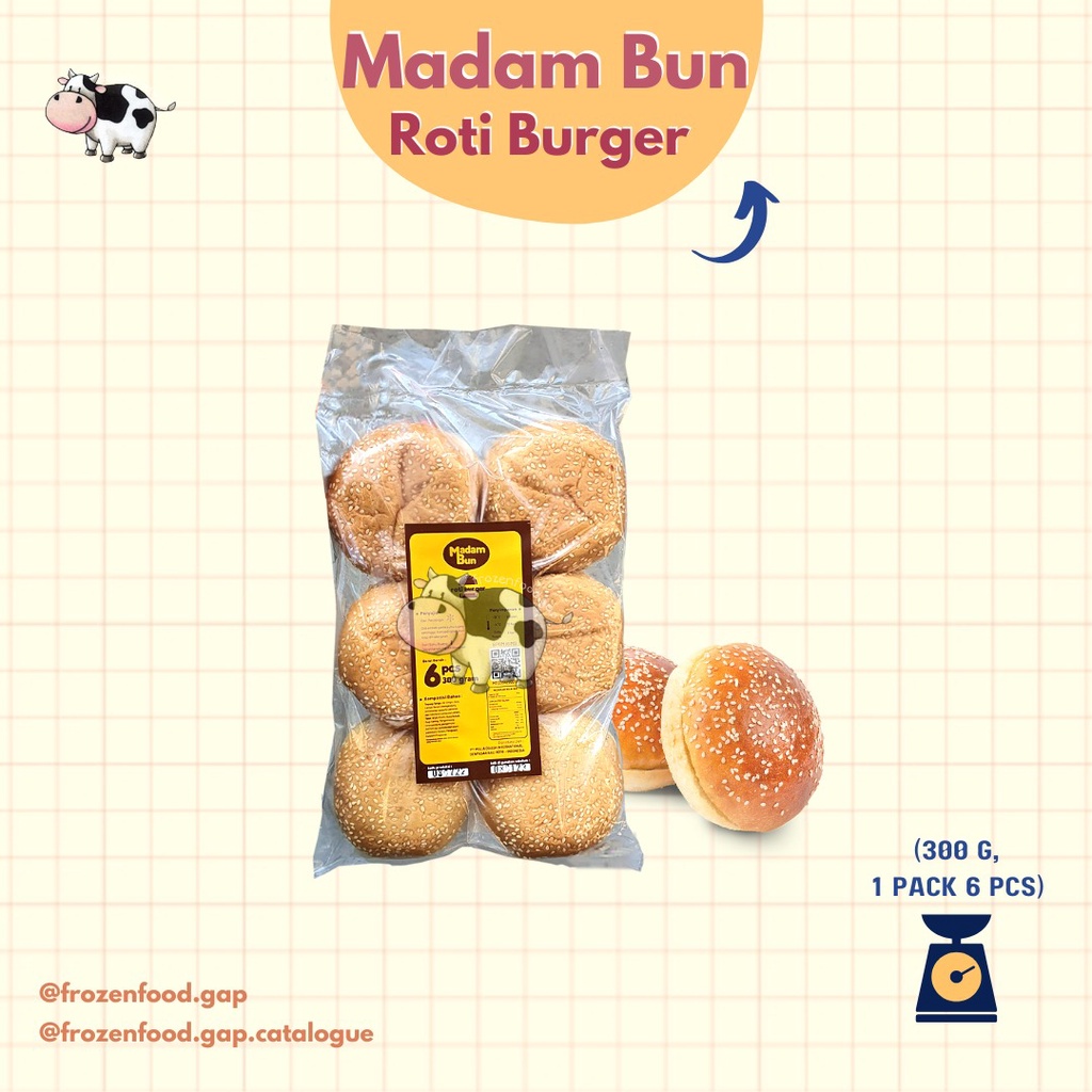 Jual MADAM BUN ROTI BURGER | FROZENFOODGAP | Shopee Indonesia