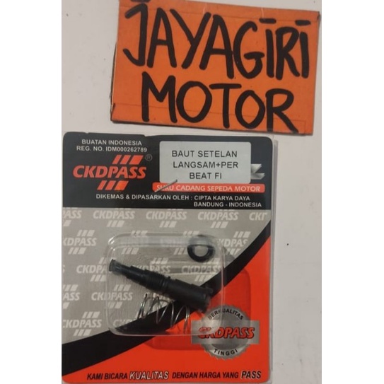 Baut Setelan Langsam + Per BEAT FI CKDPass BEATFI Carburator Repair Kit Karburator Carbu Karbu Jarum