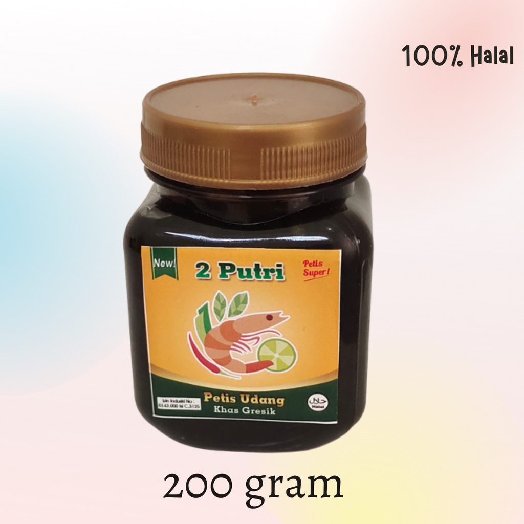 

( HALAL)petis Udang Super khas Gresik 2 Putri 200 gram