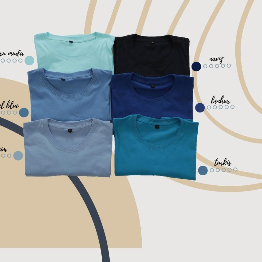 ☝ Kaos Polos Original Katun Warna Kuning kenari Mustard Ungu tua Ungu muda Pink muda ☑