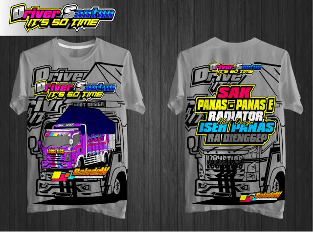 Kaos Truk kaos trek kaos truck kaos driver santun