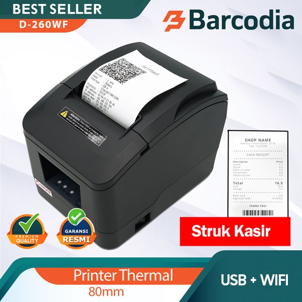 PRINTER THERMAL IWARE 80MM IW-D260WF / D260WF USB- WIFI / PRINTER KASIR AUTO CUTTER