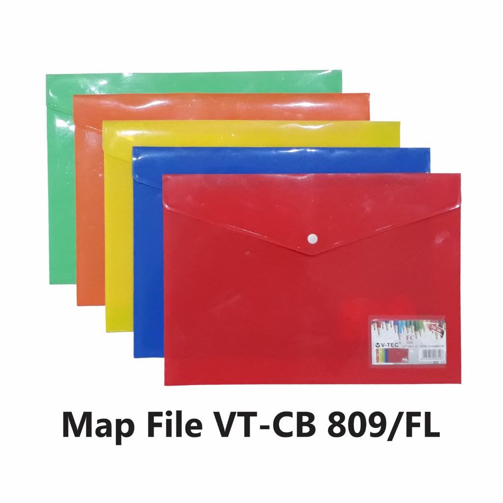 

V tec action case folder map file kancing plastik VT CB 809 folio - Map Kancing Plastik Folio V Tec CB 809