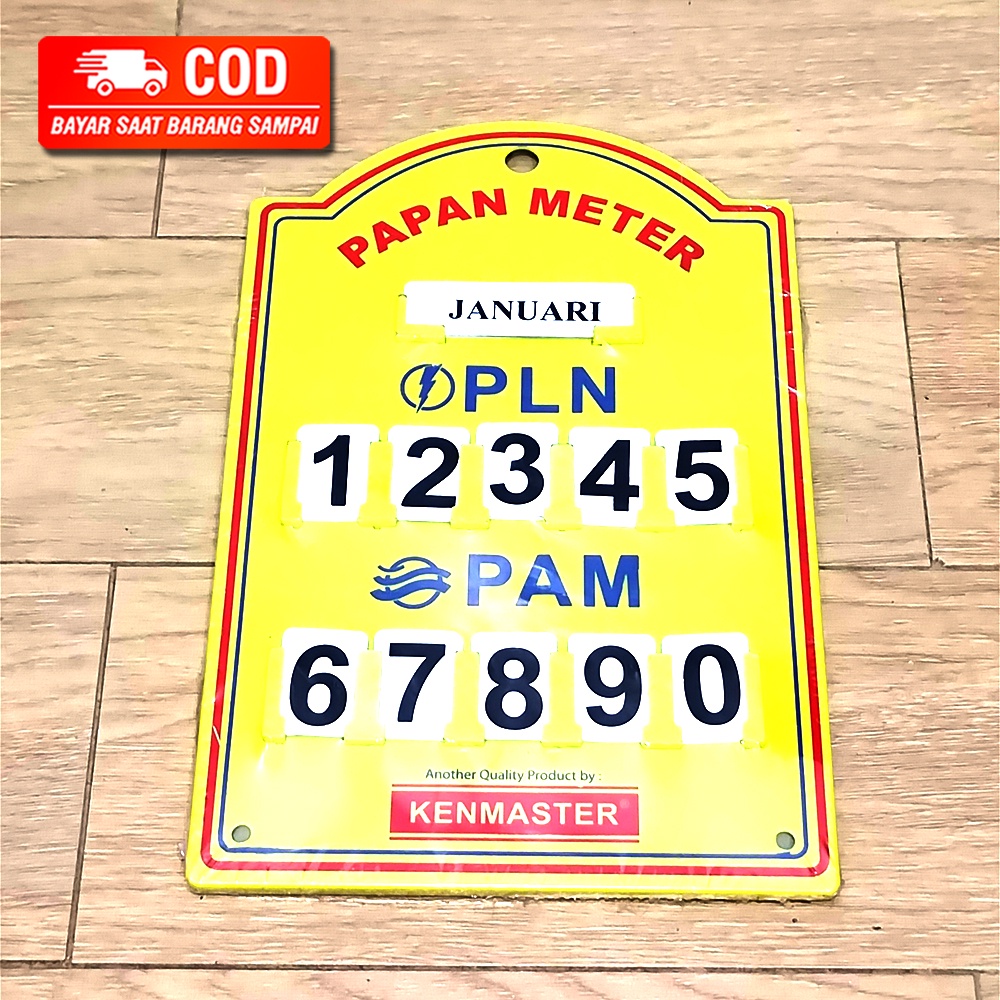 PAPAN METERAN PLN PAM LISTRIK AIR METER