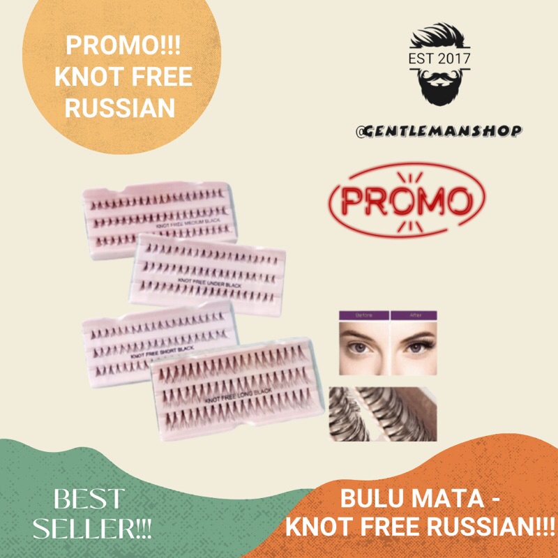EXTRA LENTIK DAN TEBAL -  Bulu Mata Tanam Knot Free Eyelash Extension - Bulu Mata Palsu
