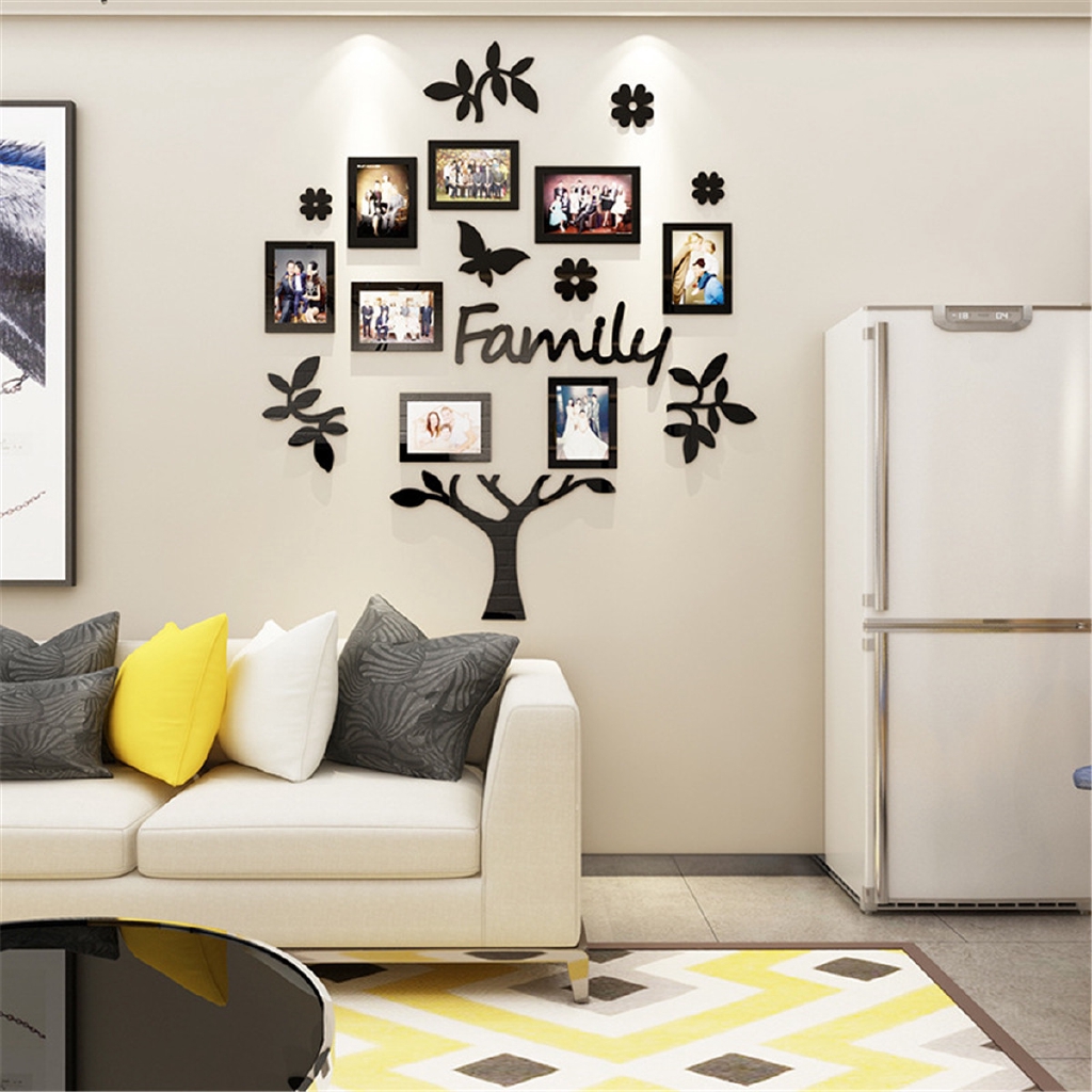 8Pcs Bingkai Foto Desain Family Tree 3D untuk Dekorasi Rumah | Shopee