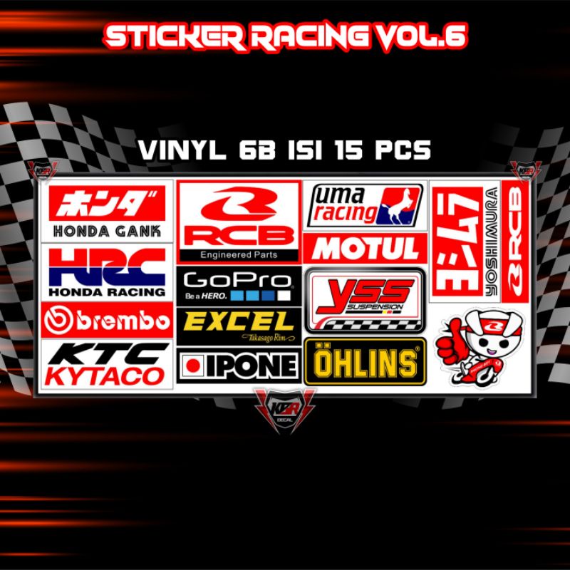 Stiker Cutting Hologram PSKNMTC RX KING JET DARAT SPEEDHUNTERS STUSSY Stiker Helm Stiker Motor-VINYL VOL 6B