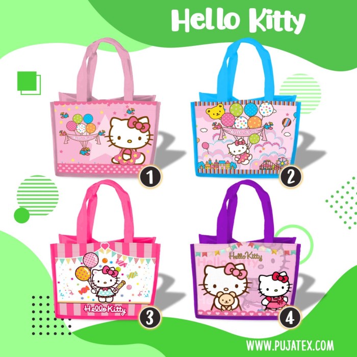 

Goodie Bag tas souvernir ultah karakter Hello kitty, ready stok