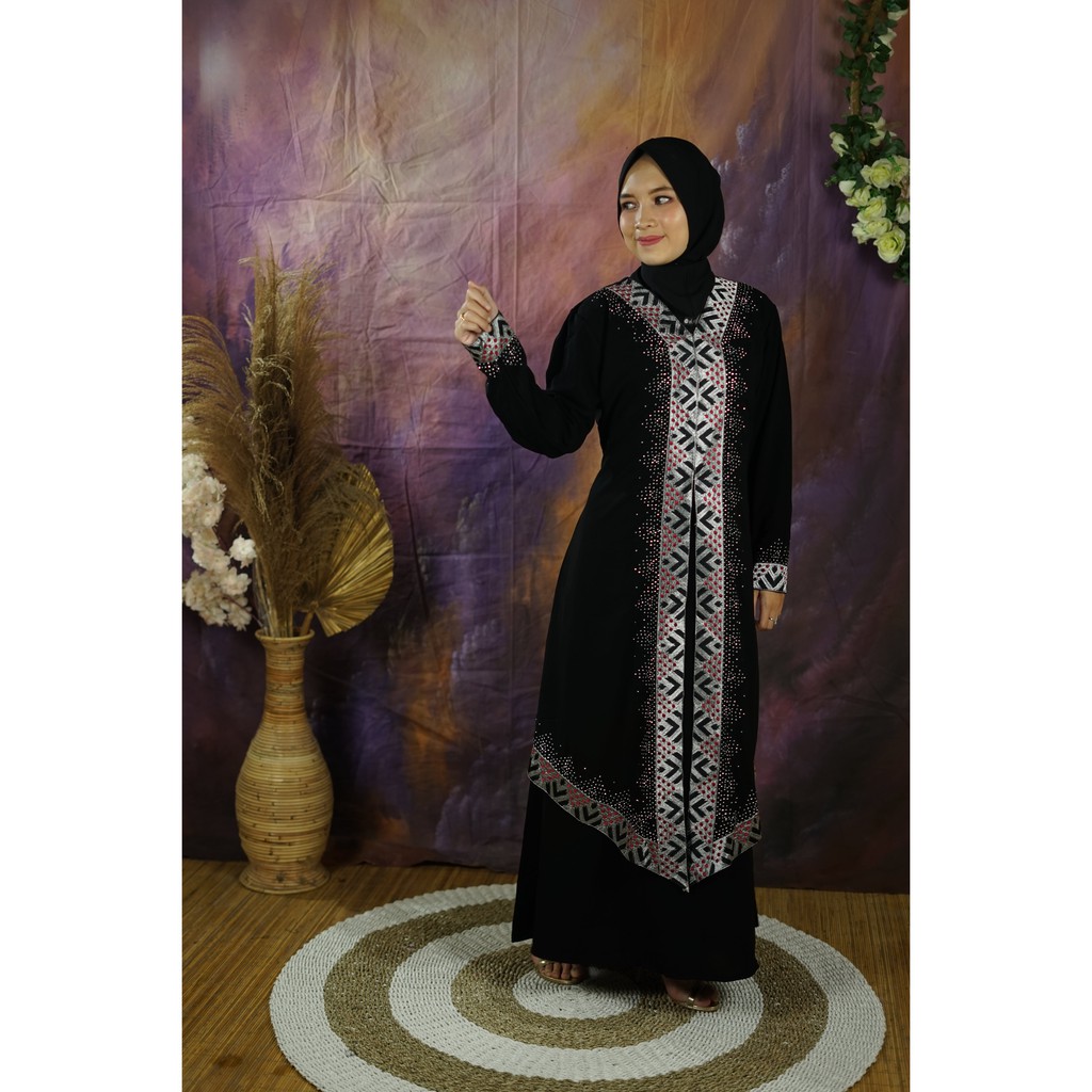 Abaya Hitam Bordir