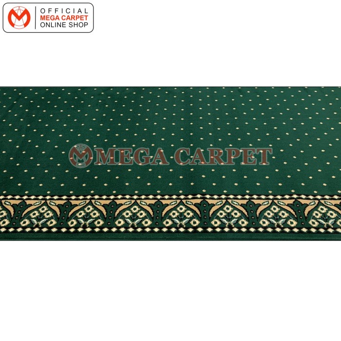 Produk Terbaik - Sajadah Roll / Karpet Masjid / Karpet Mushola [Bintik Hijau]
