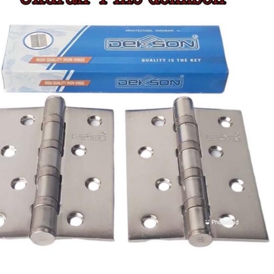 ➶ HARGA PROMO ENGSEL 4 INCH DEKKSON STANLIS SUS 304 engsel pintu dekkson dekson engsel pintu dekkson
