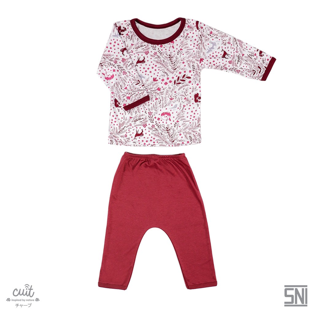 Cuit Baby Shika Block Color Long Set - Setelan Panjang Anak