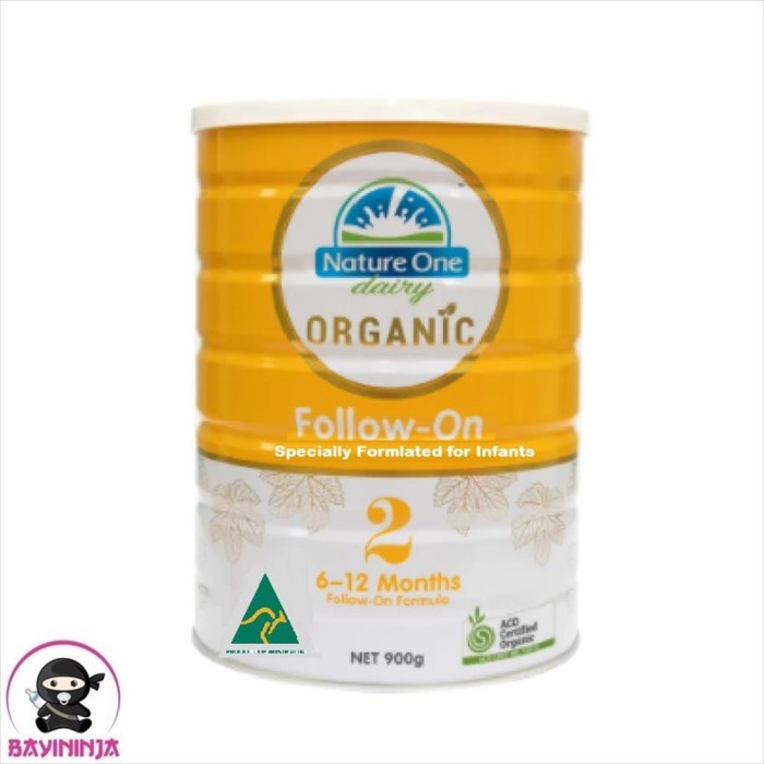 

NATURE ONE Organic 2 Follow On Susu Formula Bayi 6 to 12 Bulan 900 g T-Ninjabayi 01