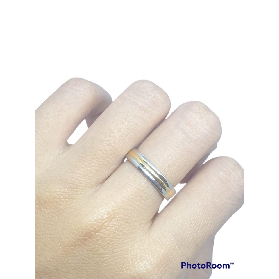 Cincin Couple Titanium ANTI KARAT SELAMANYA PGM CT142 (SATUAN)