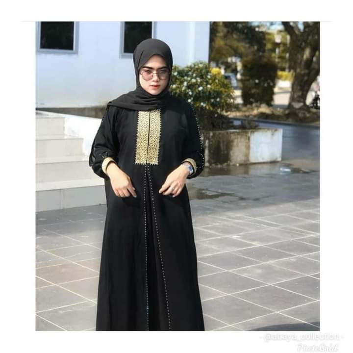 Abaya arab terbaru-gamis hitam remaja kekinian - dress remaja -dress muslimah terbaru-gamis syari kekinian-abaya pita badan-gamis tangan lebar-dubai 255 DEWASA DAN ANAK