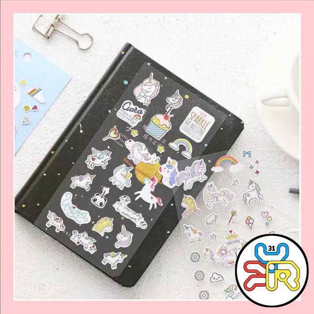 

Stiker Gambar Unicorn Bergaya Japanese untuk Scrapbook / Album Foto