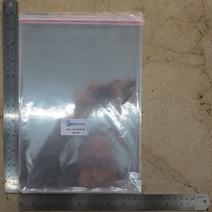 

Dijual Plastik OPP 20,5X27,5CM KW1 100LBR Lem atau Seal terakhir