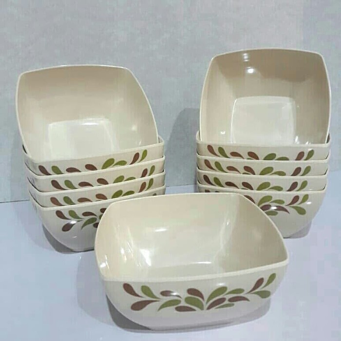 Mangkok Melamine kotak persegi Onyx 2907