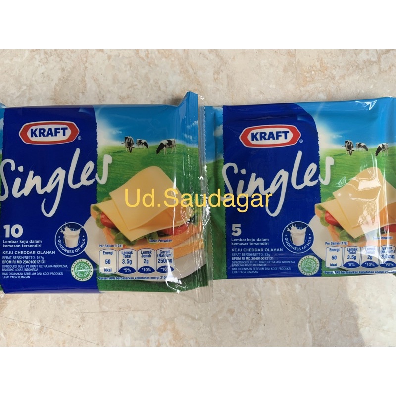 

Keju Kraft Singles 10 lembar | 5lembar