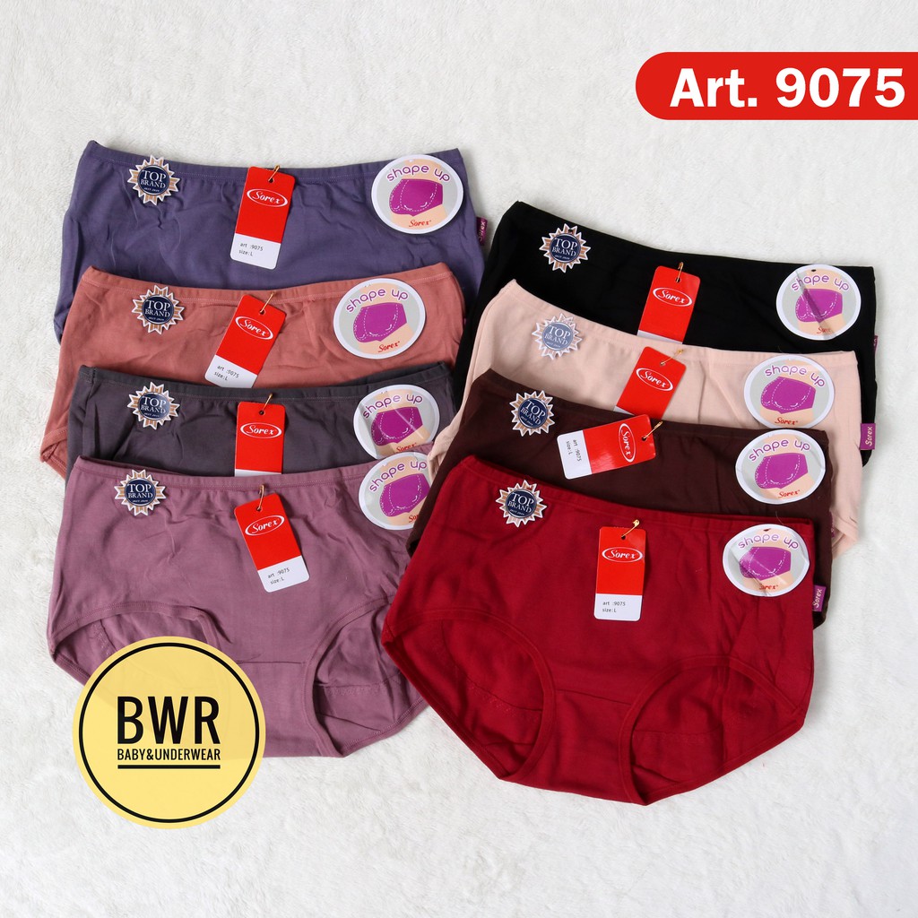 [ 6pc ] CD Sorex 9075 | Celana Dalam Wanita Dewasa Shape Up Celana dalam remaja dewasa Terlaris Terbaru Termurah - Bwr