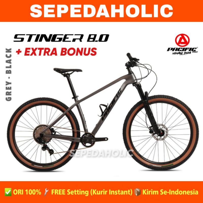 Sepeda Gunung MTB PACIFIC STINGER 8.0 Carbon 27.5 Inch 11 Speed