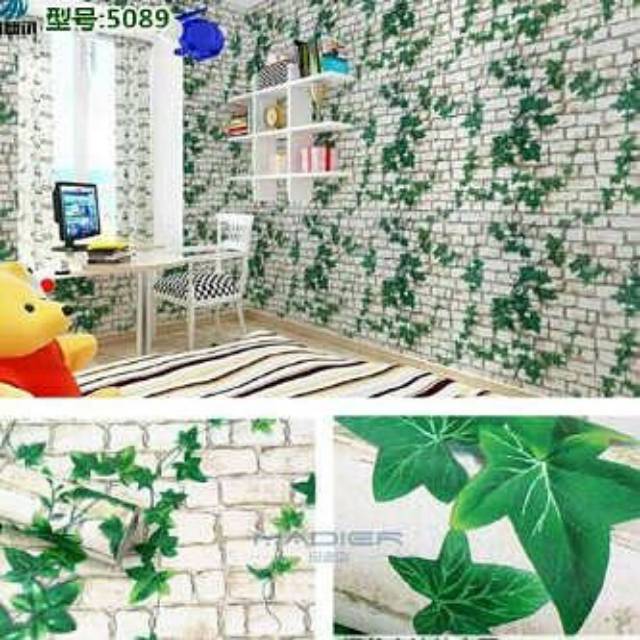 10M×45CM WALLPAPER STIKER/WALLPAPER DINDING/STICKER DINDING/WALLPAPER MURAH/WALLPAPER STICKER BUNGA