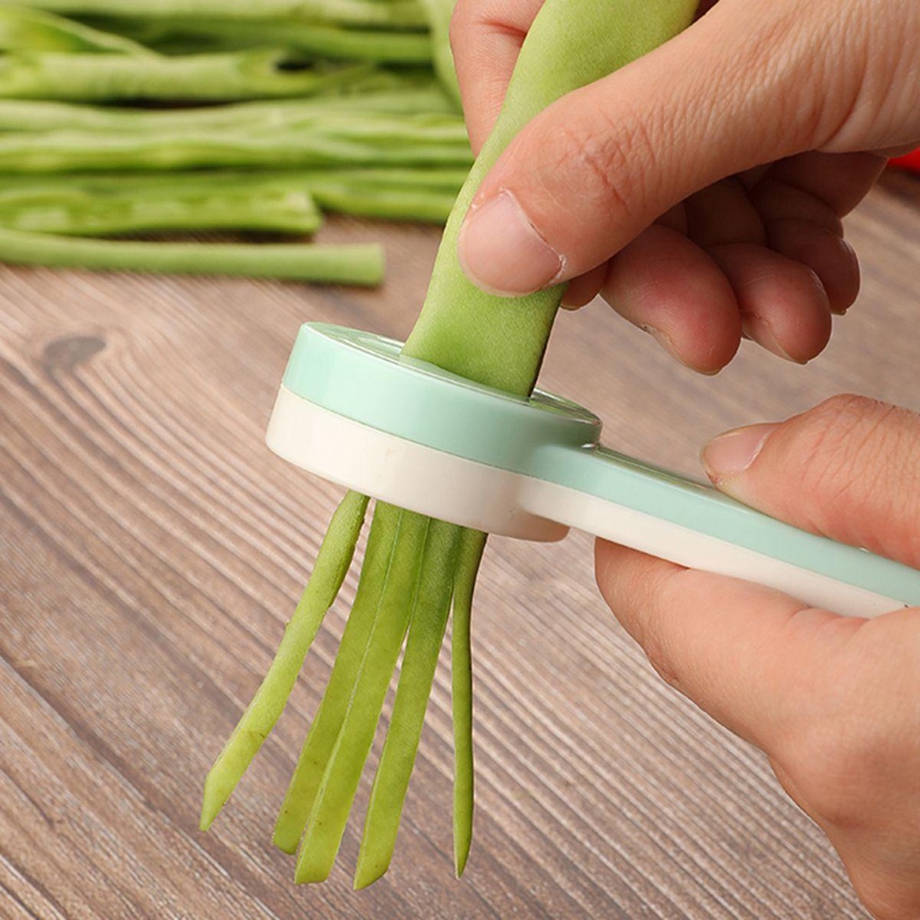 [Elegan] Alat Pengiris Kacang Hijau Sayur Stainless Steel Peeler Green Stringer