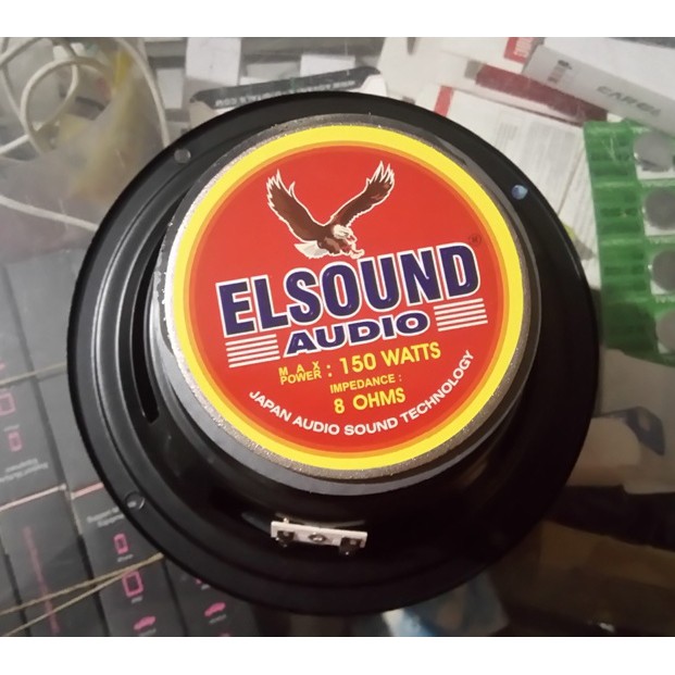 SPEAKER PROFESSIONAL ELSOUND WOOFER 150W 6INCH 8 OHM JAPAN TECHNOLOGY