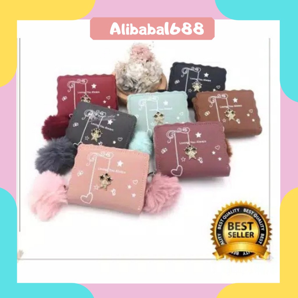 *ALIBABA1688* DOMPET WANITA D18+POM2 FASHION TRENDY FASHION WALLET