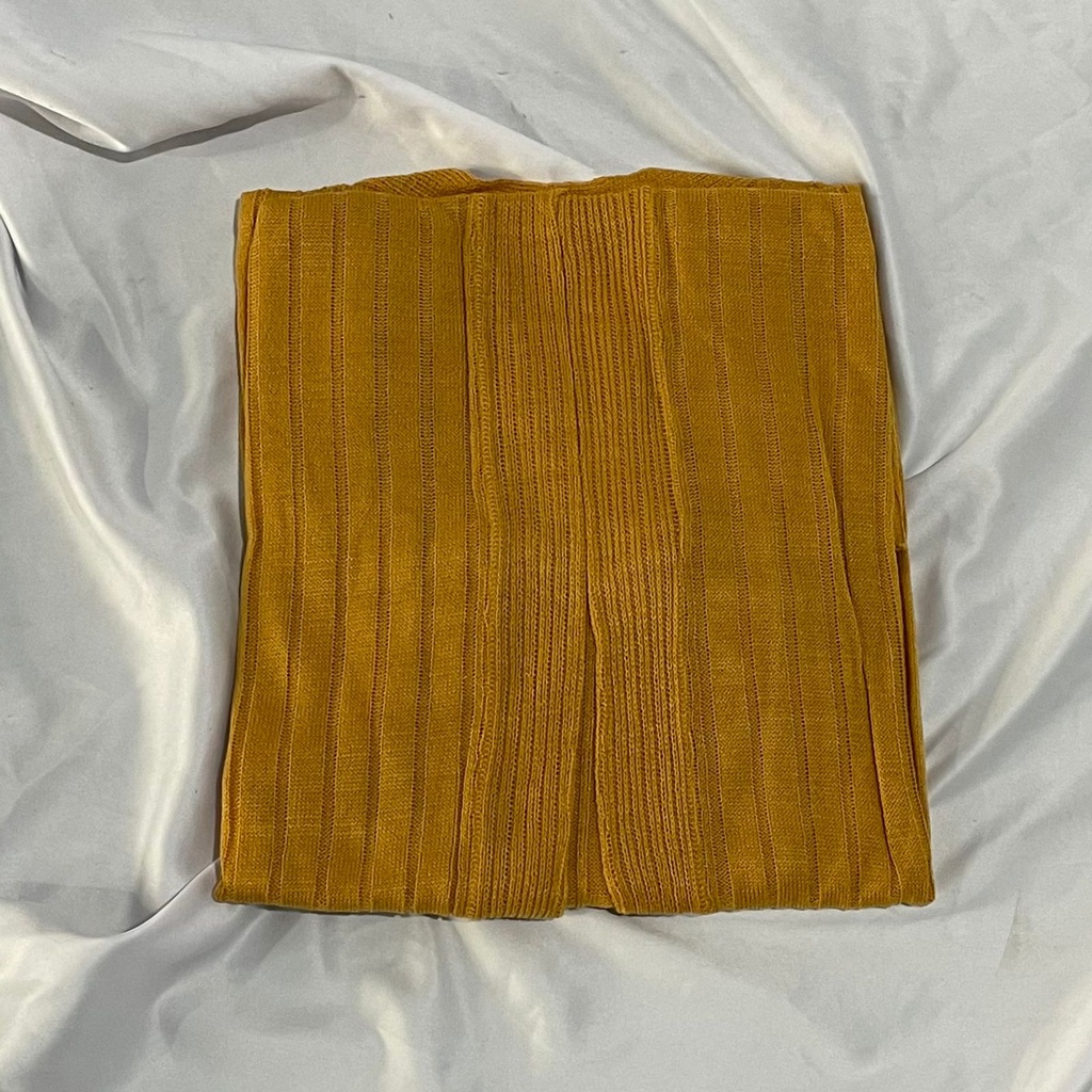 Cardigan - Kardigan Wanita - Outer Wanita - Cardigan Rajut - Atasan Wanita - Atasan Wanita Lengan Panjang - Cardigan Crop - Liam Balero-Mustard