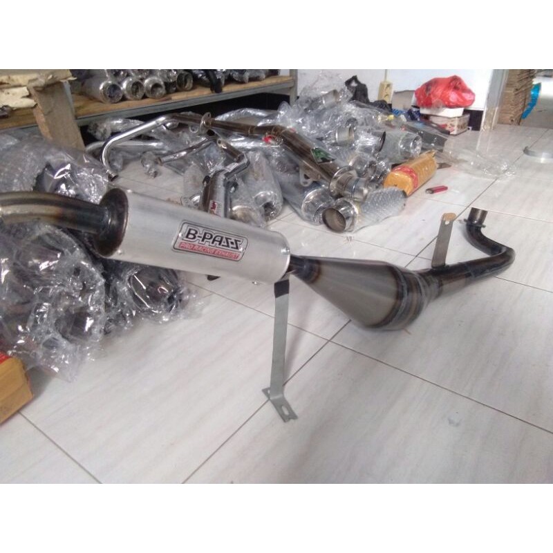 Knalpot  racing FIZ R full croom  RC100 tornado zigma alfa satria 2tak-1