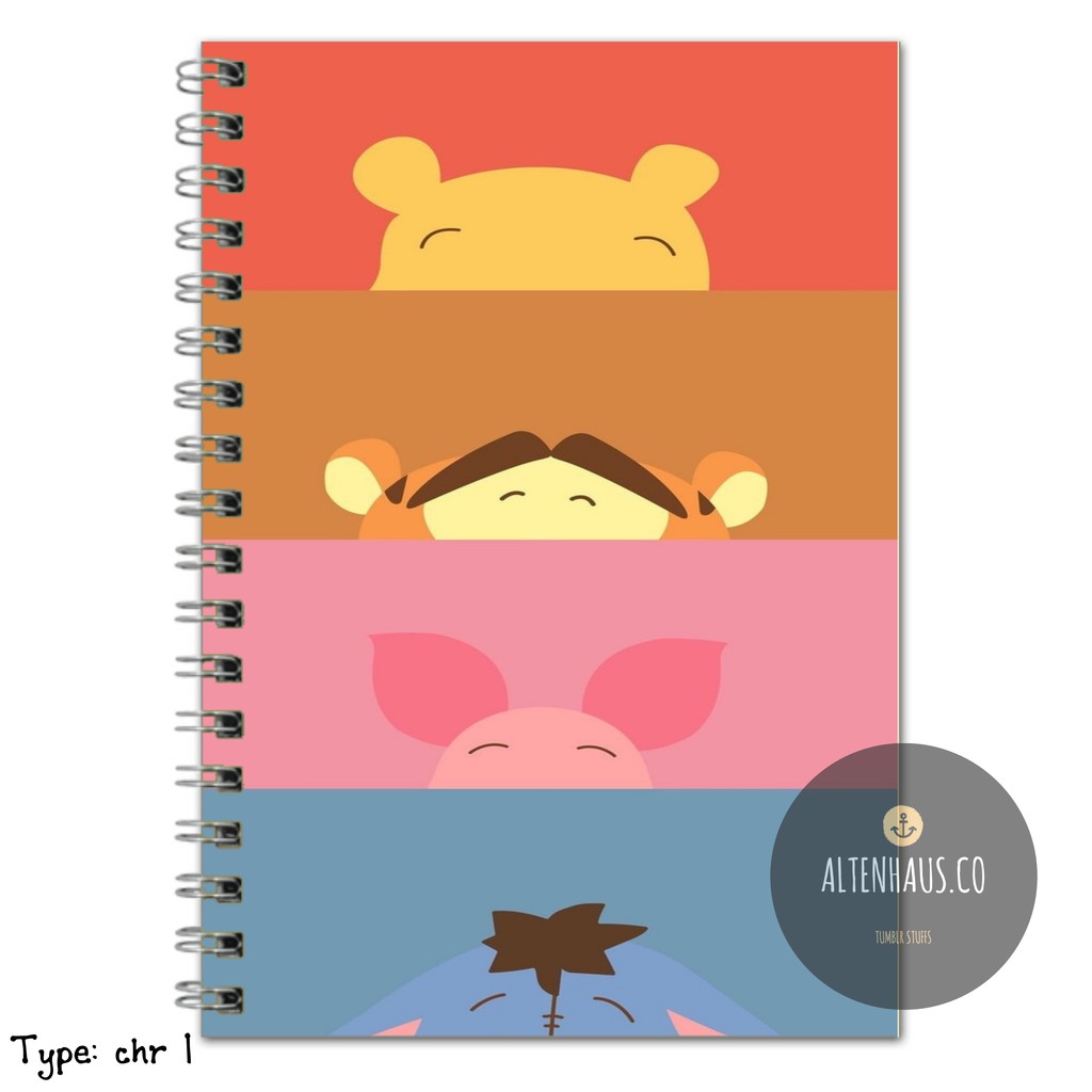 

Buku Catatan (Notebook) Custom Book Jilid Spiral Disney Book