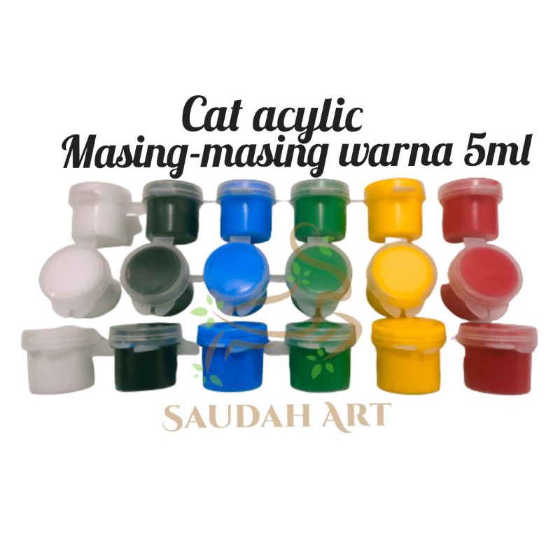 

Cat Acrylic / cat akrilik 5ml 6 warna berkualitas