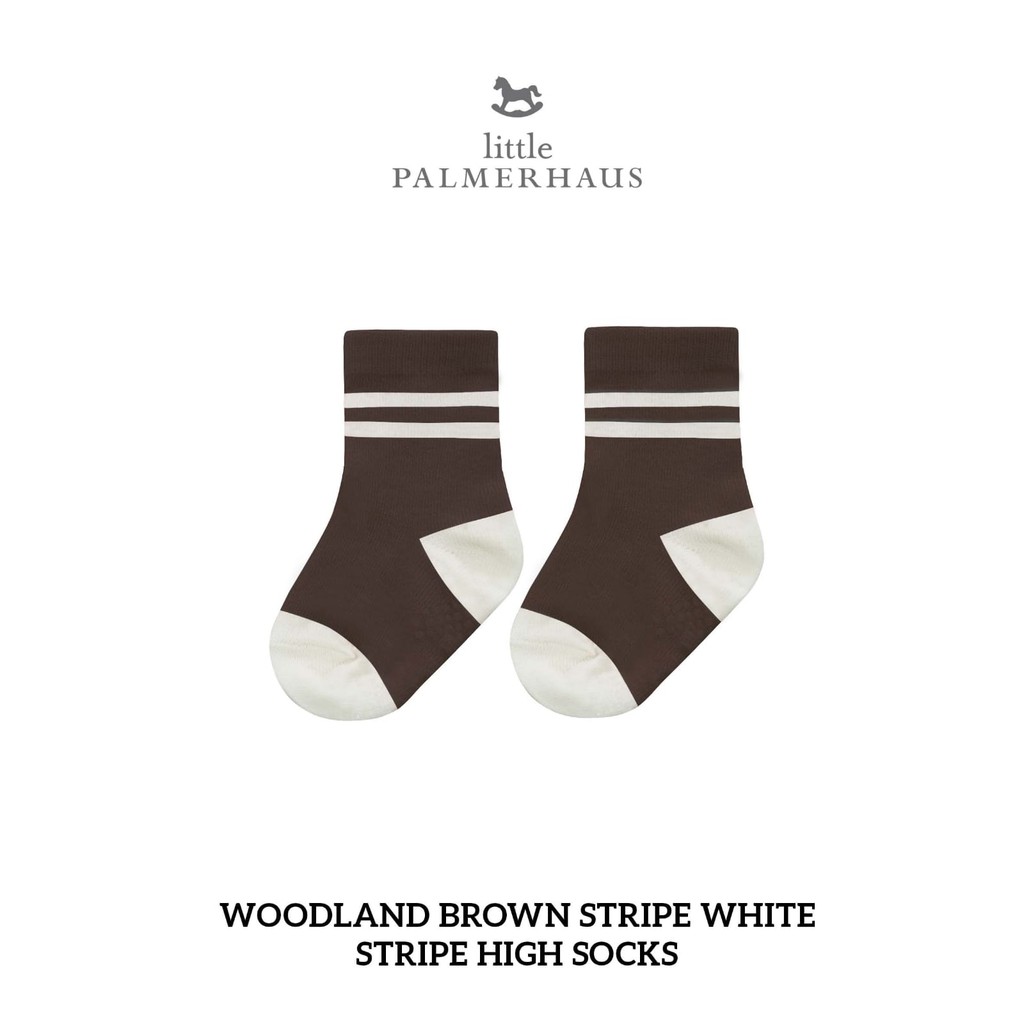 Little Palmerhaus ANTI SLIP Socks High Stripe Kaos Kaki Tinggi Betis CBKS
