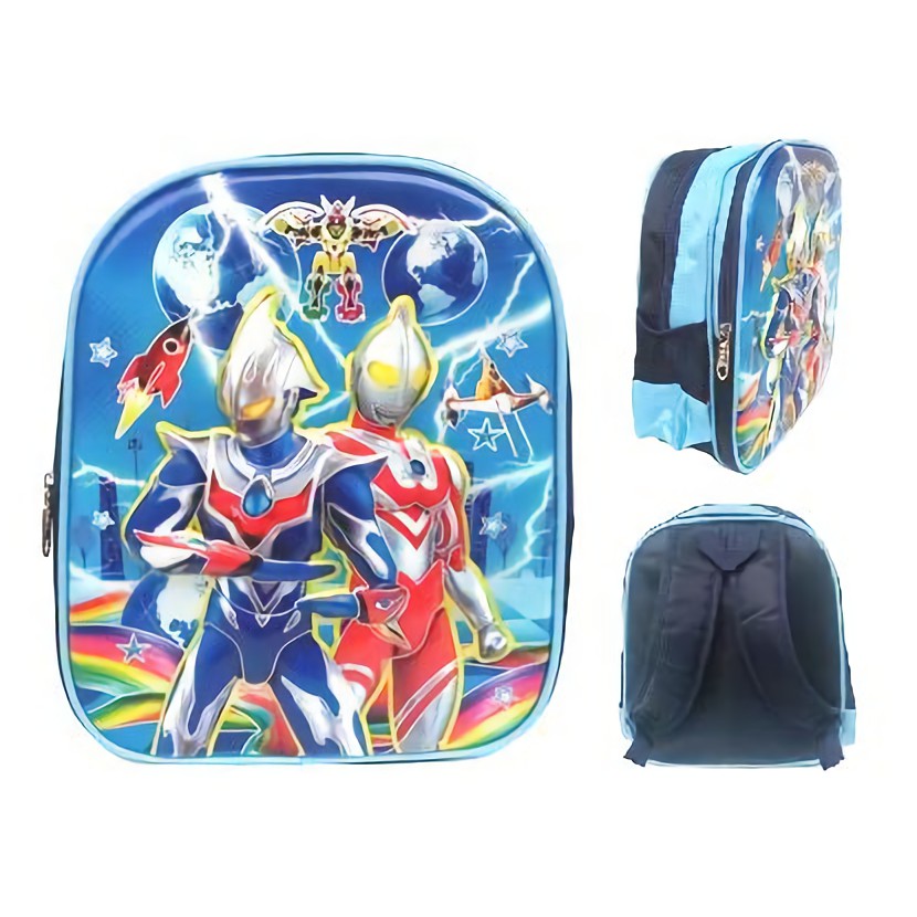 SALE Tas Anak Sekolah Ransel TK 6 dimensi Timbul Import Ultraman