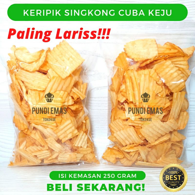 Chuba Keju 250gr /  Keripik Singkong Bakar Varian Keju, Balado, Jagung Bakar