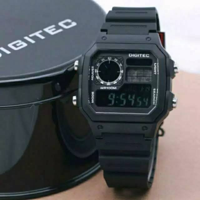 Digitec DG3080 Black Jam Tangan Pria Original