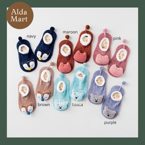 Kaos Kaki Bayi Anak Katun Bulu Lucu Impor