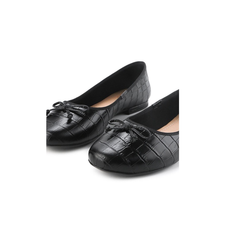 SEPATU FLAT KULIT OBERMAIN WANITA ORIGINAL BRANDED TERBARU HITAM OW39