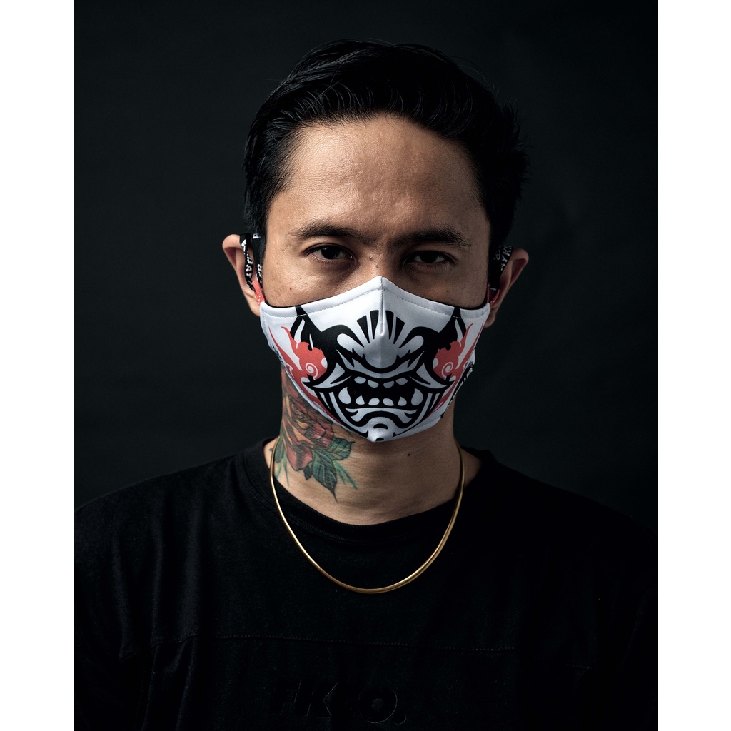 MASKER FRIDAY KILLER | FIRE WOLF WHITE MASK