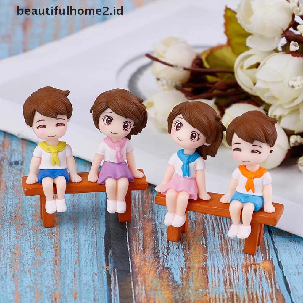 (beautifulhome2.id) 1 Set Miniatur Pasangan Kekasih DIY Untuk Dekorasi Taman