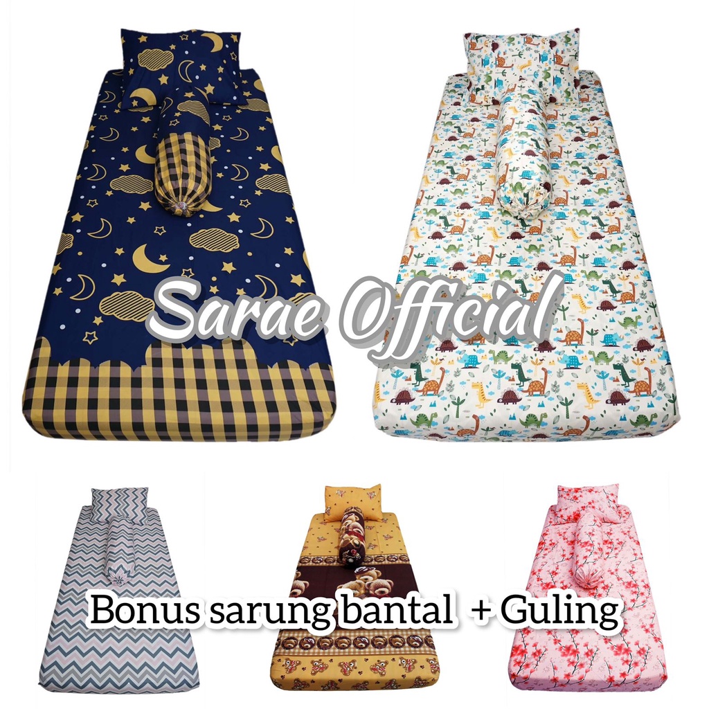 SARAE - SPREI TERLARIS MOTIF KARAKTER KATUN LOKAL UK KING QUEEN &amp;SINGLE 160x200 120x200 90X200