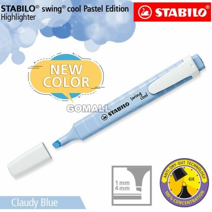 

STABILO Swing Cool Pastel Cloudy Blue / Highlighter Warna Biru Langit