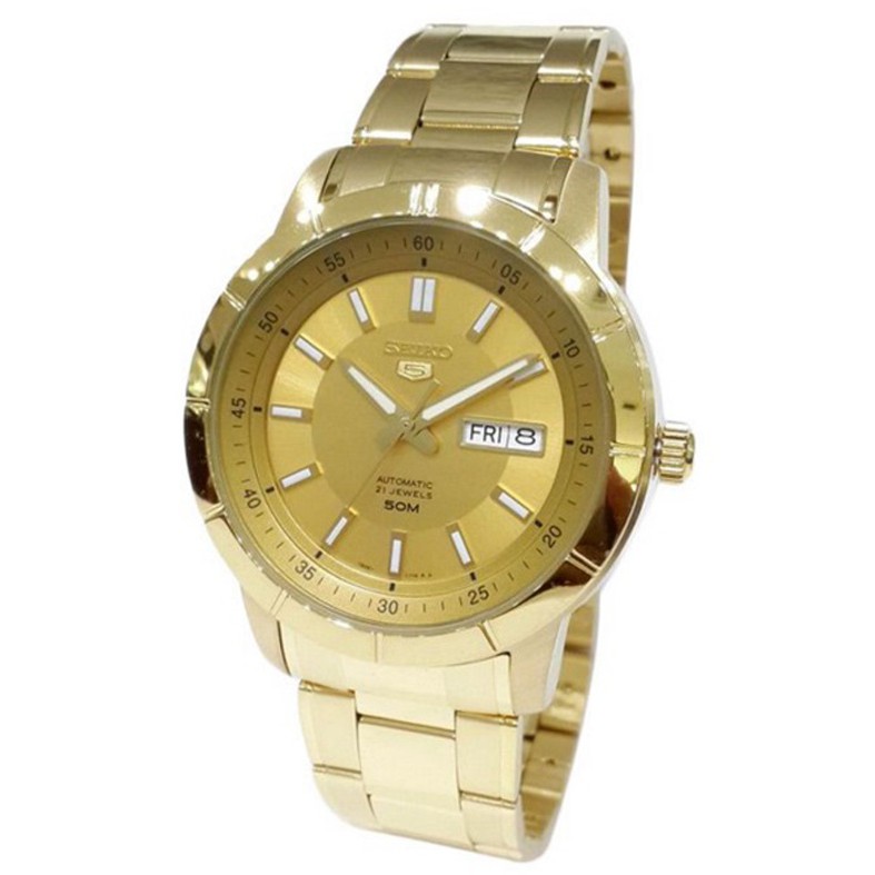 Seiko 5 Automatic SNKN62K1 Full Gold Polished - Jam Tangan Pria SNKN62