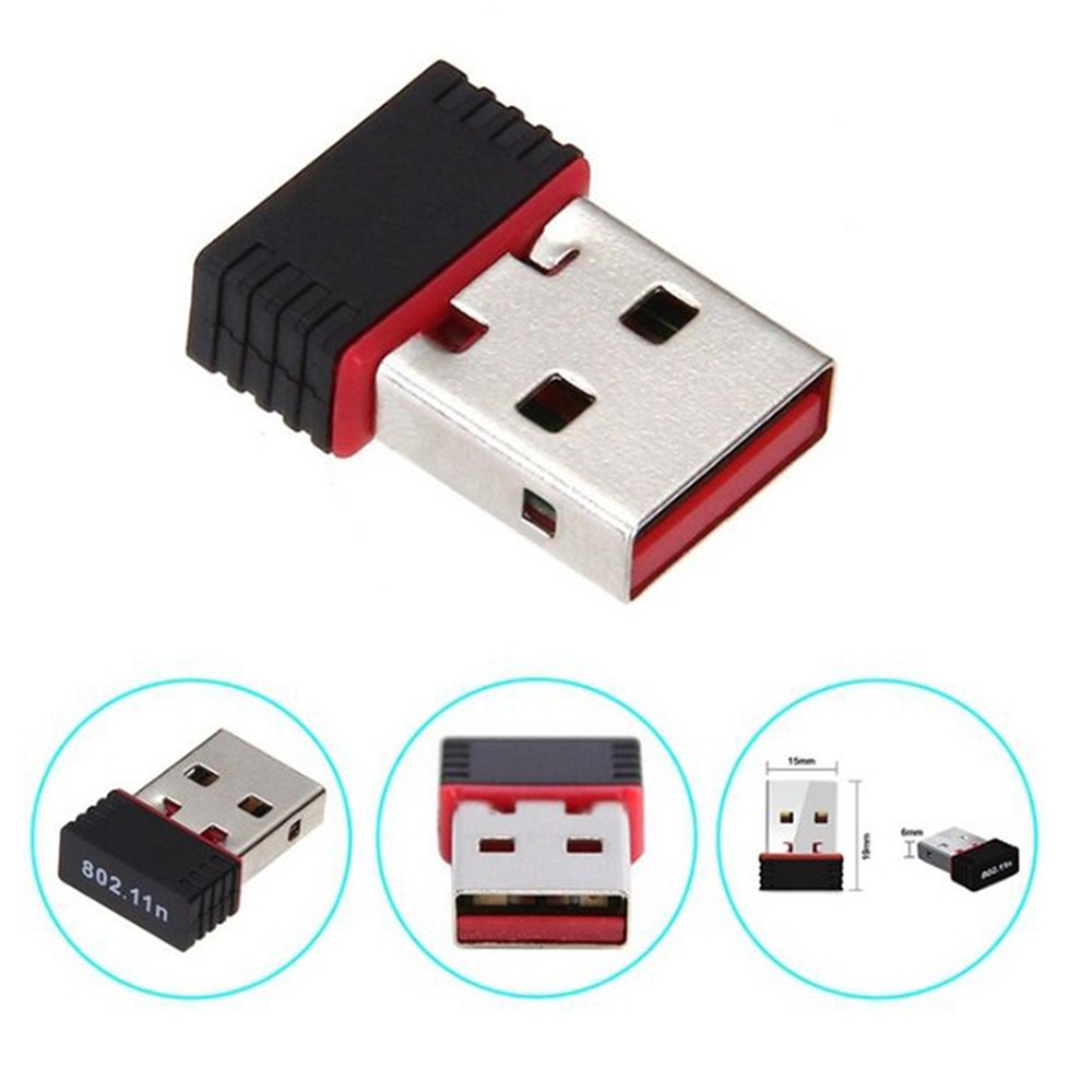 Adapter USB Wifi 802.11N Wireless Network Internet Dongle Untuk PC Komputer