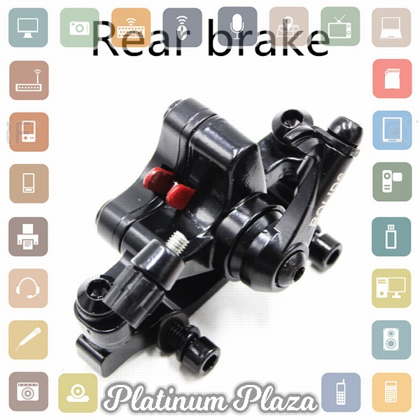 BOLIDS Spare Part Rem Sepeda Rear Disc Brake Caliper F180 R160 - BB8 - Black`2E3YQ7-